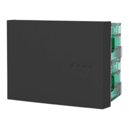 Módulo punto CAMBRE BAUHAUS 10A tecla doble 4 vías gris