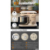 Batidora planetaria LUSQTOFF LQ-1000C 1000w 5 Litros bowl acero inoxidable crema