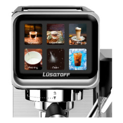 Cafetera expresso y capsulas LUSQTOFF LQEX010 1 litros 19 bar 1350W acero inoxidable