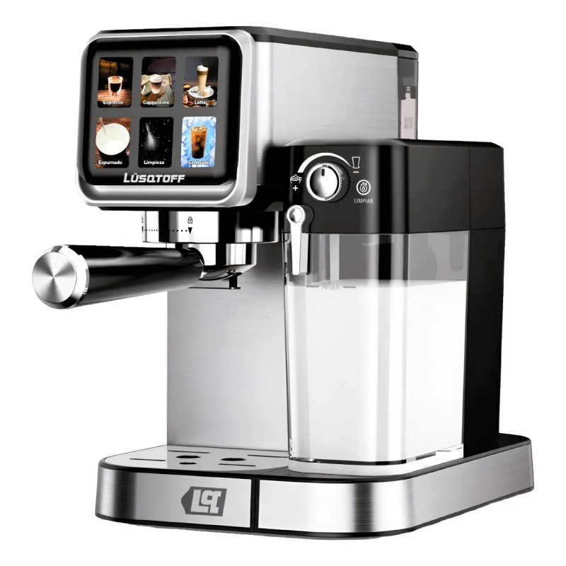 Cafetera expresso y capsulas LUSQTOFF LQEX010 1 litros 19 bar 1350W acero inoxidable