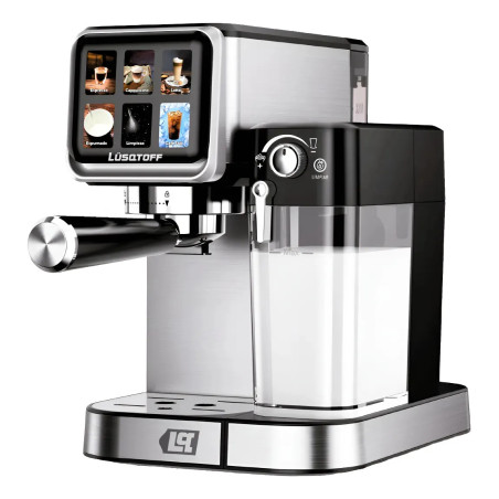 Cafetera expresso y capsulas LUSQTOFF LQEX010 1 litros 19 bar 1350W acero inoxidable