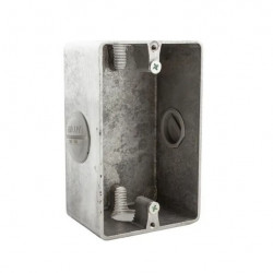 Caja DAISA múltiple 3/4' BPS aluminio para bastidor sin tapa