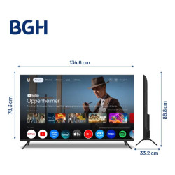Smart TV BGH 60'' 4K UHD Google TV B6026US6G - PNE040306