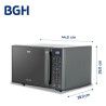 Microondas digital BGH Quick Chef Eco 20 Litros PNH049509-B120DS20I Silver