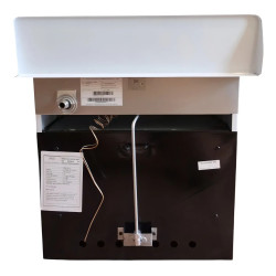 Cocina BRAM-METAL a gas 53cm 2 hornallas blanca