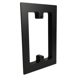 Porta bastidor NERA negro para cablecanal 100x50