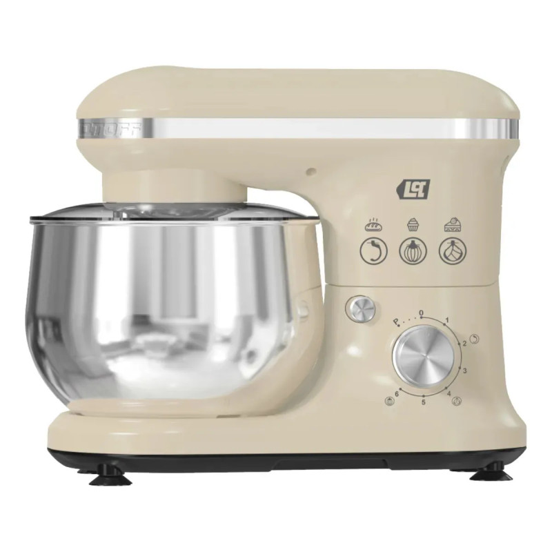 Batidora planetaria LUSQTOFF LQ-1000C 1000w 5 Litros bowl acero inoxidable crema