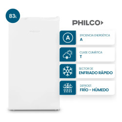Heladera bajo mesada PHILCO PHBM093B2 cíclica 83 Litros blanca