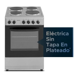 Cocina PHILCO 94PHCH050P Electrica 50cm 4 hornallas Plata