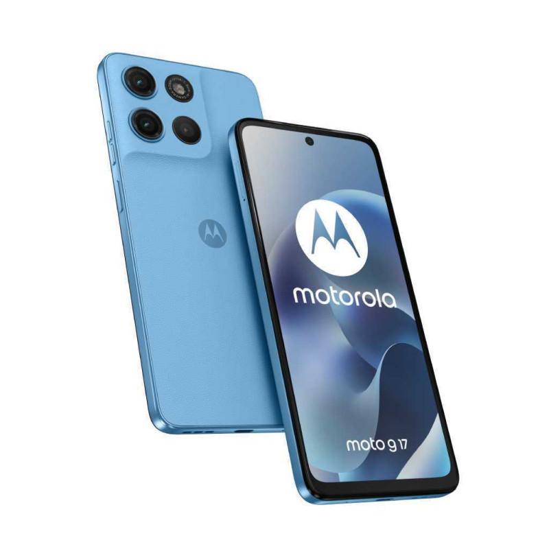 Celular MOTOROLA G17 4GB RAM 256GB Alaskan Blue (Celeste) con cargador