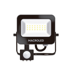 Reflector led MACROLED CLASSIC IP66 20W AC160-265 2200lm 6500K con sensor de movimiento