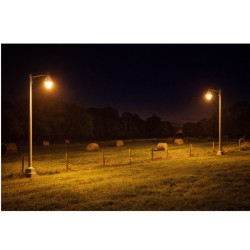 Artefacto luminaria CENTILUX ECO E40 para columna blanco
