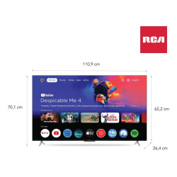 Smart TV LED RCA C50GL100-F 50'' Google tv 4K HD