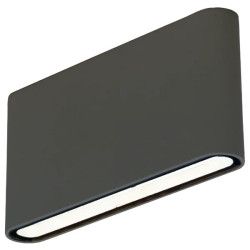 Aplique led BAEL LINO bidireccional 12W IP54 3000K luz cálida negro