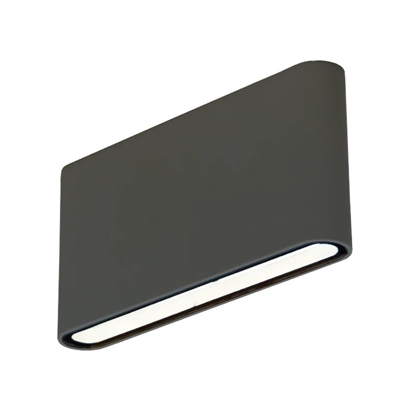 Aplique led BAEL LINO bidireccional 12W IP54 3000K luz cálida negro