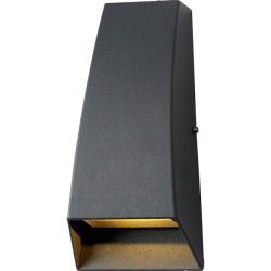 Aplique BAEL PATER bidireccional 6W IP54 3000K luz cálida negro