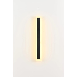 Aplique led BAEL ATLAS 300 6W 480lm IP65 3000K luz cálida negro