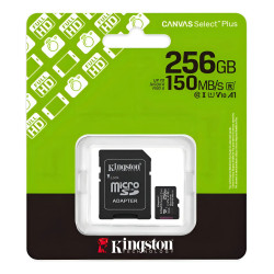 Memoria Micro SD Kingston CANVAS SELECT PLUS 256GB Clase 10