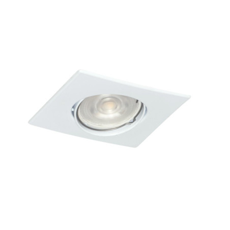 Spot SAN JUSTO cuadrado para 1 luz GU10 dicro móvil blanco