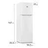 Heladera GAFA HGNF251B no frost 262 litros inverter blanca