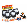 Pack de 4 reflectores led BELLALUX 10W luz fría