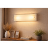Aplique SAN LORENZO IBÉRICA inclinado rectangular para 2 luces E27 blanco
