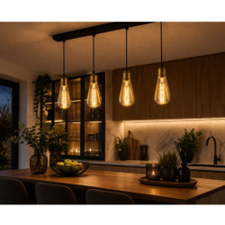 Lámpara led MACROLED vintage pera E27 5W 2200K luz cálida