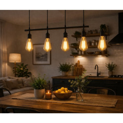 Lámpara led MACROLED vintage pera E27 5W 2200K luz cálida