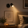 Aplique MARKAS HAFDIS para 1 luz GU10 negro cromo