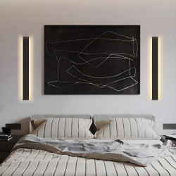 Aplique led BAEL ATLAS 300 6W 480lm IP65 3000K luz cálida negro