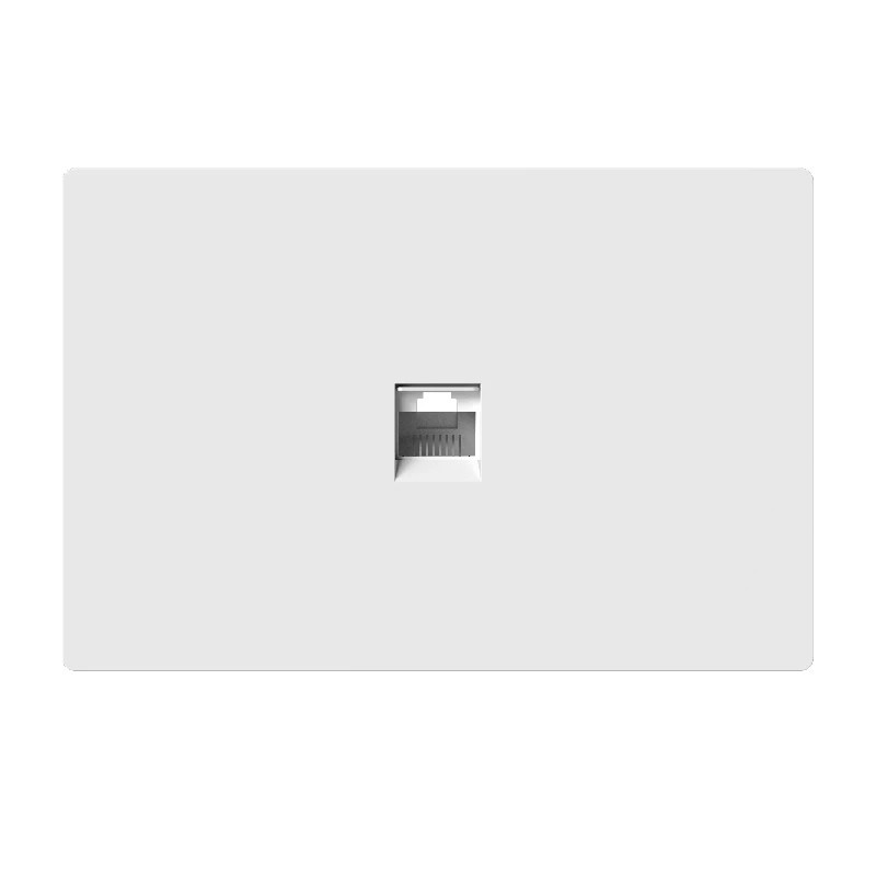 Llave MONACO 1 conector RJ45 CAT5 blanco