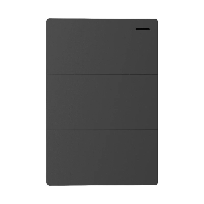 Llave MONACO 3 puntos 10A 250vca gris
