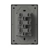 Llave MONACO 3 puntos 10A 250vca gris