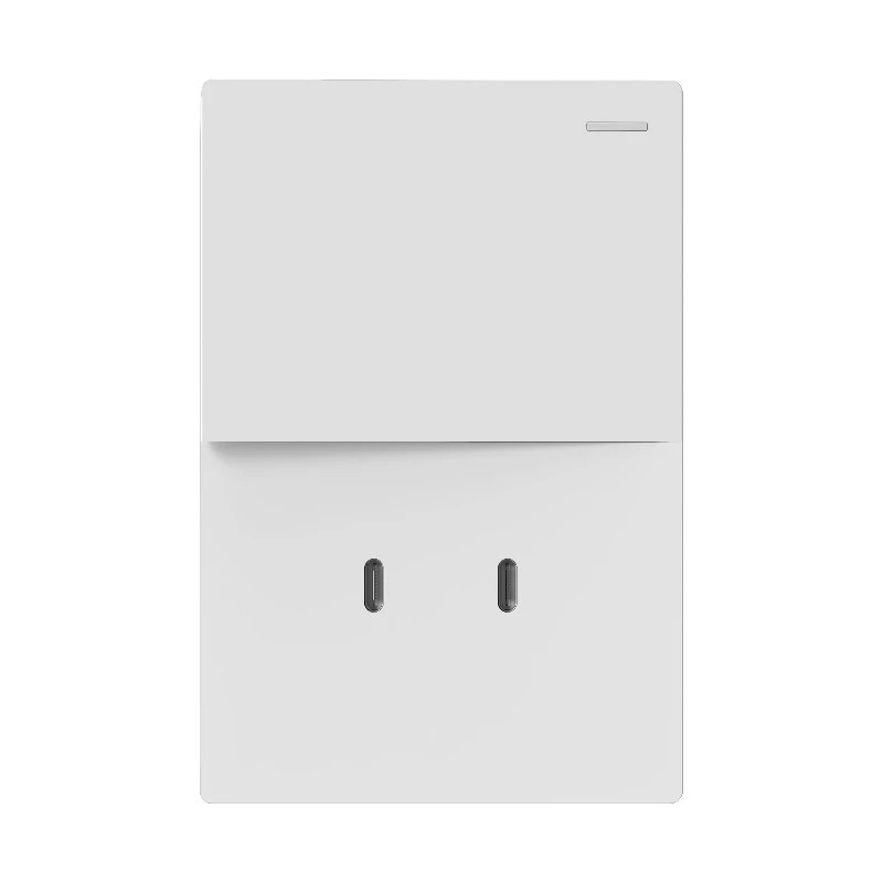 Llave MILAN 1 punto 10A + 2 USB-C 30w 250vca blanco