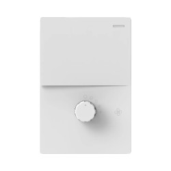 Llave MILAN 1 punto 10A + 1 dimmer ventilador 250vca blanco