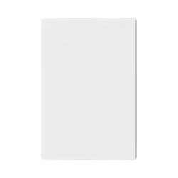 Llave MONACO tapa ciega rectangular blanco