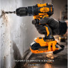 Taladro de impacto LUSQTOFF a bateria brushless 18V TIL45-8BK