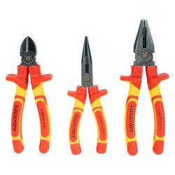 Juego 3 pinzas aisladas LUSQTOFF 1000V L4265