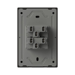 Llave MONACO 2 puntos 10A 250vca gris