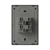 Llave MONACO 2 puntos 10A 250vca gris