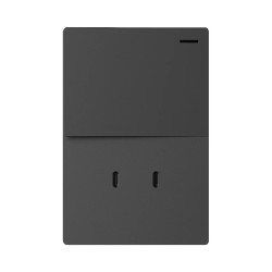 Llave MONACO 1 punto 10A + 2 USB-C 30w 250vca gris