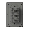 Llave MONACO 3 puntos 10A 250vca negro