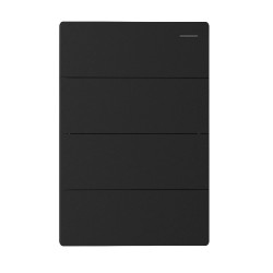 Llave MONACO 4 puntos 10A 250vca negro