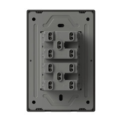 Llave MONACO 4 puntos 10A 250vca negro