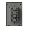 Llave MONACO 4 puntos 10A 250vca negro