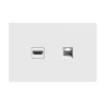 Llave MONACO 1HDMI + 1 RJ45 CAT5 blanco