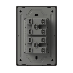 Llave MONACO 4 puntos 10A 250vca gris