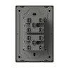 Llave MONACO 4 puntos 10A 250vca gris
