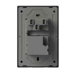 Llave MILAN 1 punto 10A + 2 USB-C 30w 250vca negro