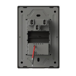 Llave MILAN 1 punto 10A + 1 dimmer led 250vca gris